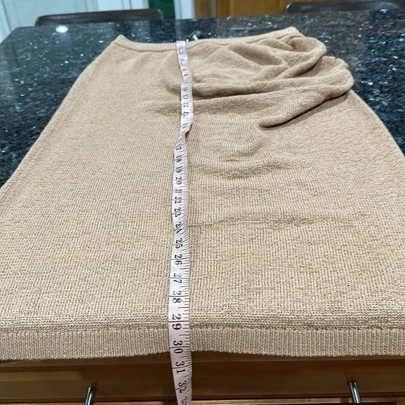 Express High Waisted Ruched Sweater Knit Skirt - Picture 5 of 8